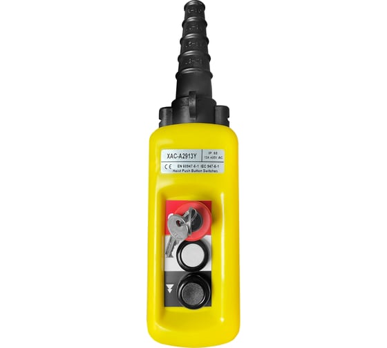 Изображение товара Пульт управления OCALIFT 2 кнопки, 2 скорости, стоп, ключ, IP65 A2913Y XAC-A2913Y