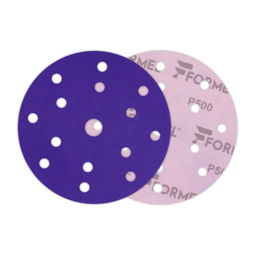 Изображение товара Диск CERAMIC PLUS 150 мм зернистость Р 500 50 шт с 15 отверстиями