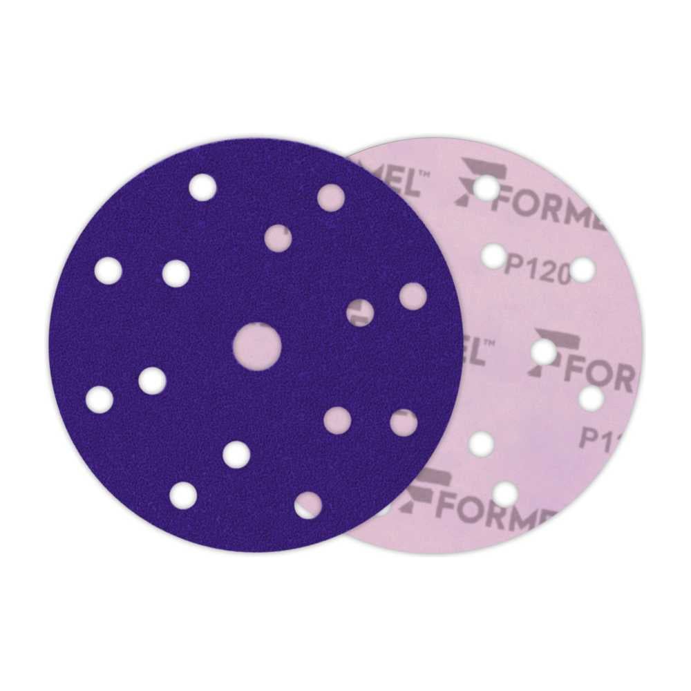 Изображение товара Диск абразивный CERAMIC PLUS 150 мм 15 отверстий 50 шт Formula