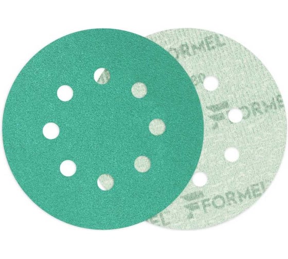 Изображение товара Диск на пленочной основе FILM Plus 125 мм, 8 отверстий, P 280, 100 шт Formel 22751123280