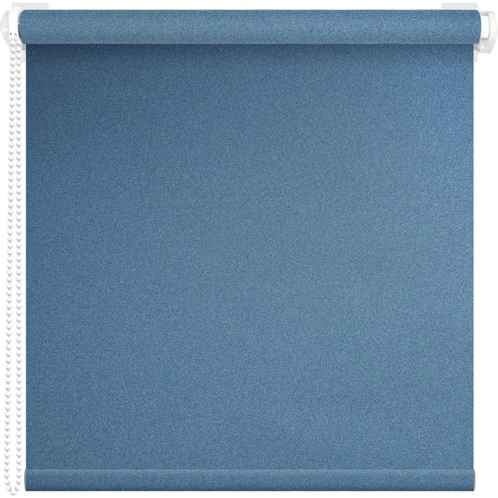 Изображение товара Рулонная штора ООО АС Март Мегаполис 57x160 синий светозащита 100% монтаж без сверления