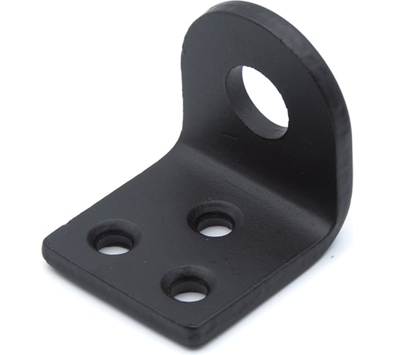 Изображение товара Проушина усиленная Дверной Страж 45x45x40 угловая толщ. 5 мм черный ДС74220