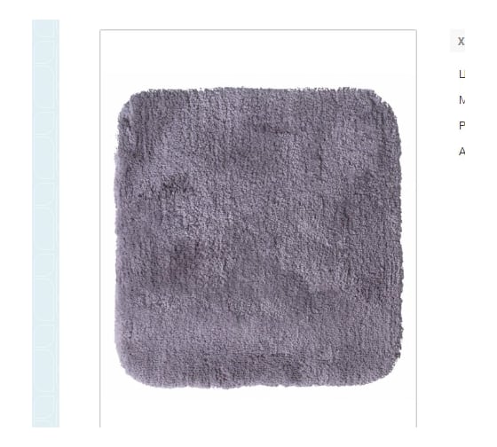 Изображение товара Коврик для ванной комнаты RIDDER Chic серый 55x50 7104807