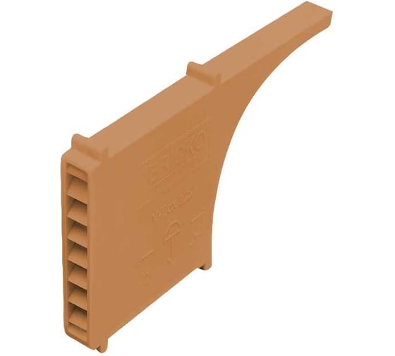 Изображение товара Вентиляционная коробочка Bricko V-Box 115, 115х10х60 мм, кирпичный, ПВХ, коробка 60 шт. 117639