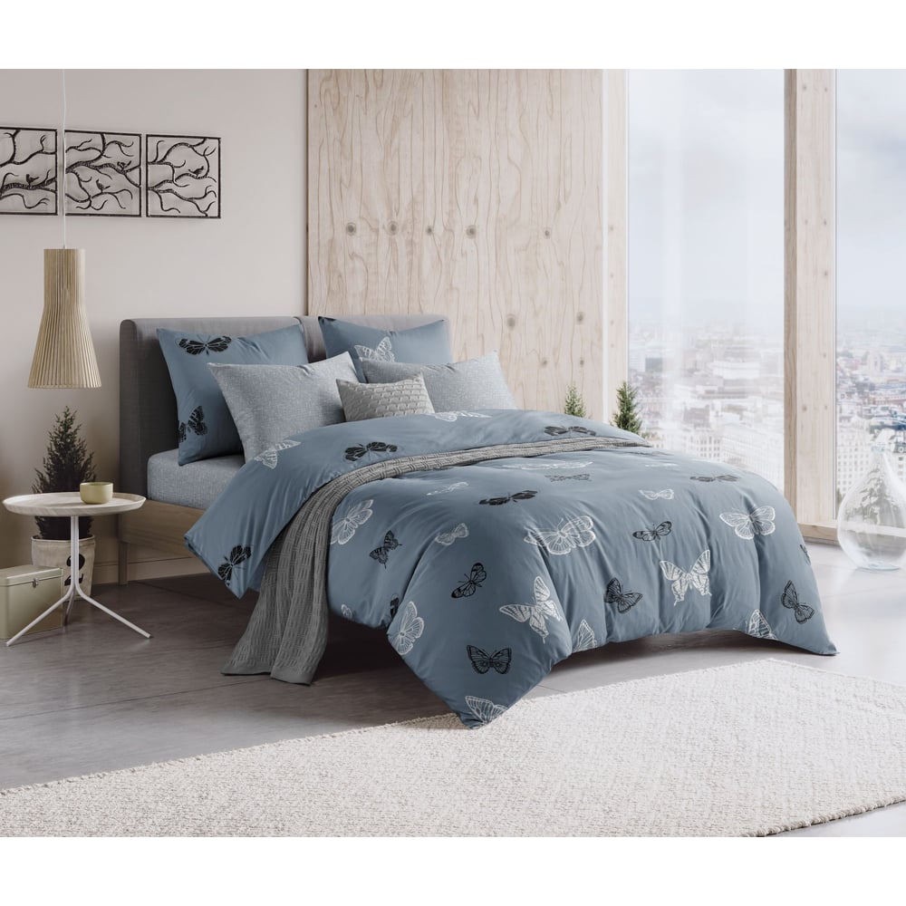 Изображение товара Комплект постельного белья Guten Morgen бязь, бабочки, 1.5 спальный, наволочки 50x70 см