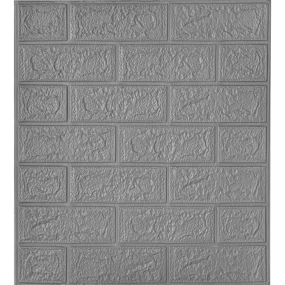 Изображение товара Мега комплект 3D панелей для стен LAKO decor - 20 шт, серебристый кирпич