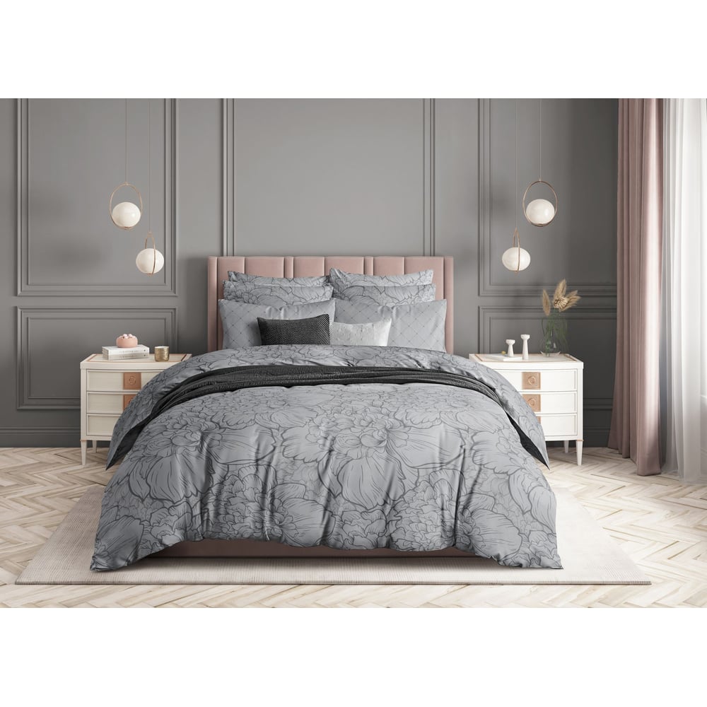 Изображение товара Комплект постельного белья Guten Morgen бязь Twilight peonies евро с наволочками 50x70 см D-1075-22