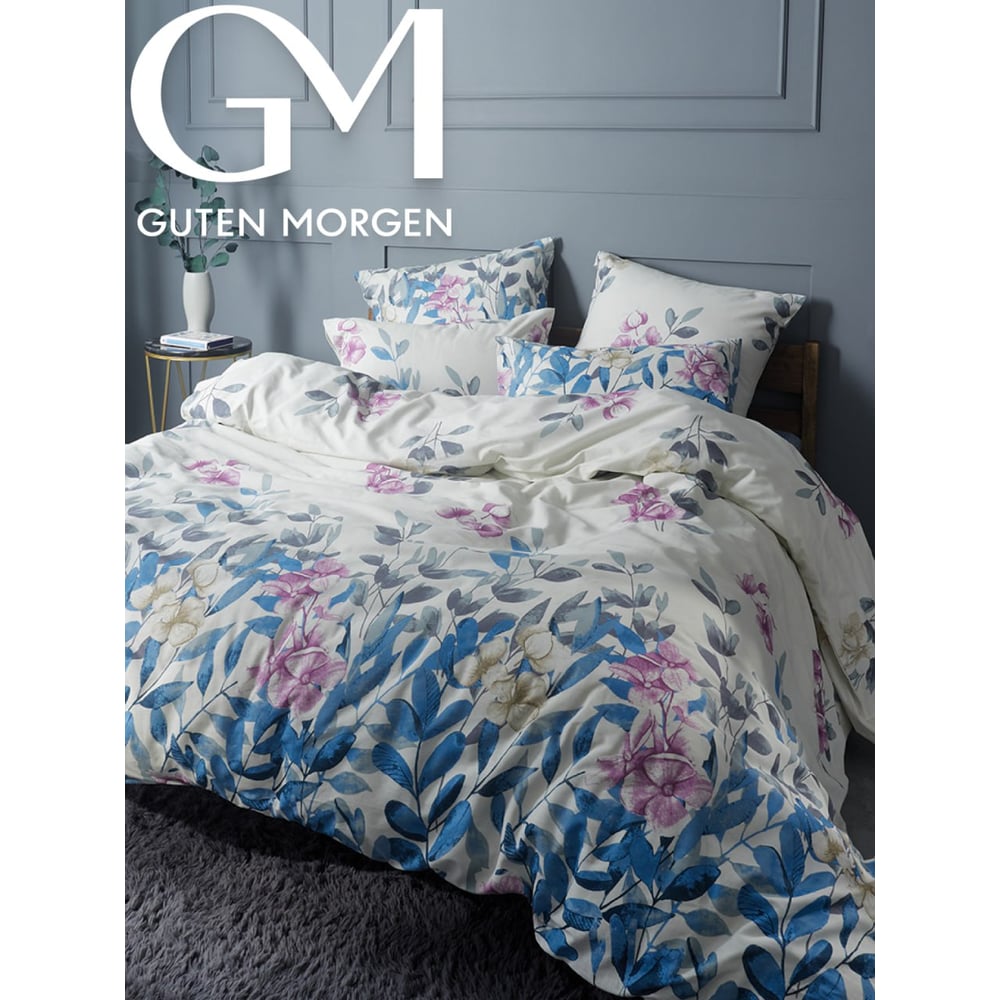 Изображение товара Комплект постельного белья Guten Morgen бязь 150х214 см наволочки 70х70 цветы