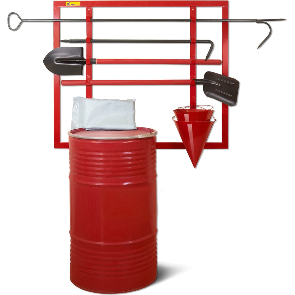 Комплектный пожарный щит ПРЕСТИЖ открытый металлический пожарный щит нпо пульс