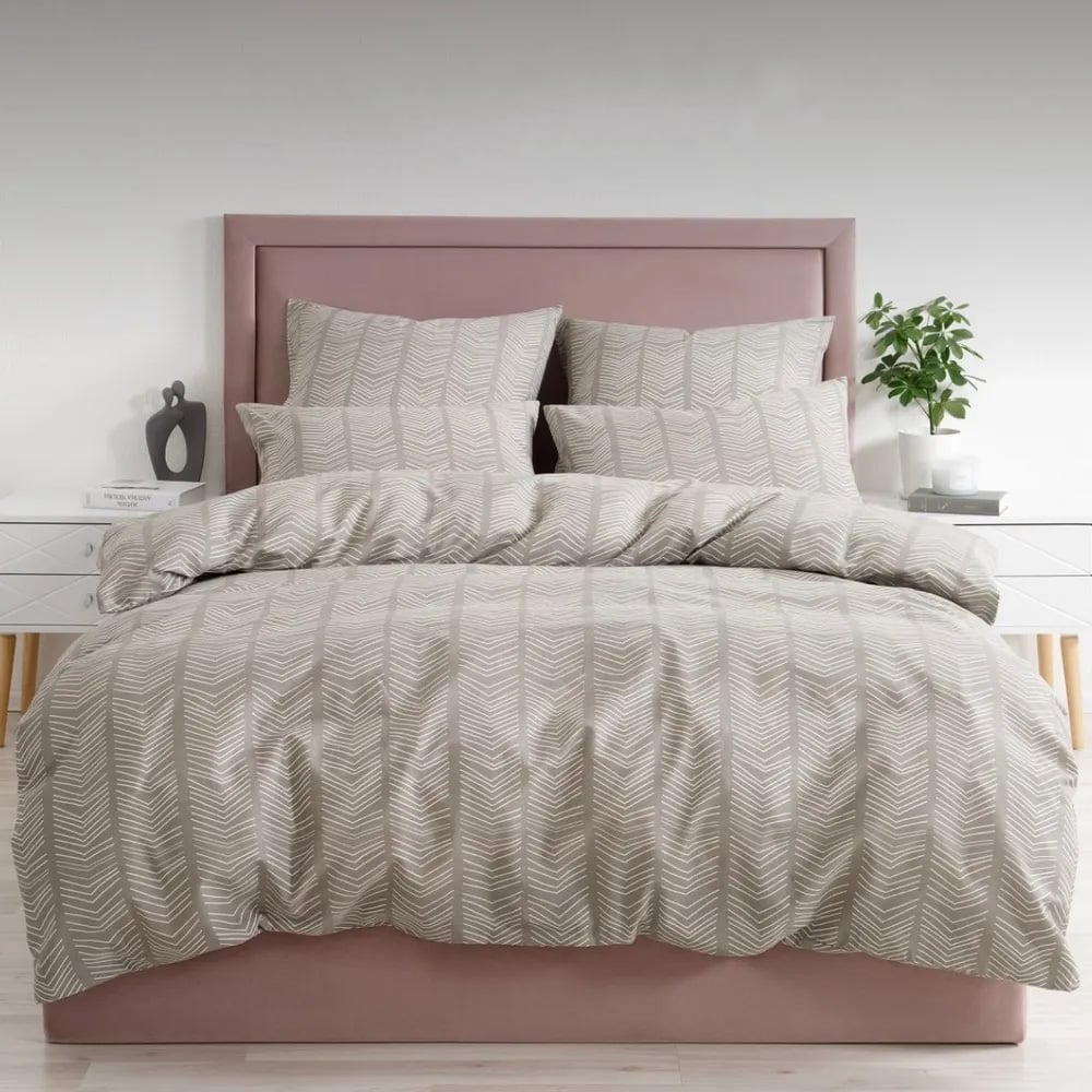 Изображение товара Комплект постельного белья Guten Morgen бязь, серый, 2 спальный Макси