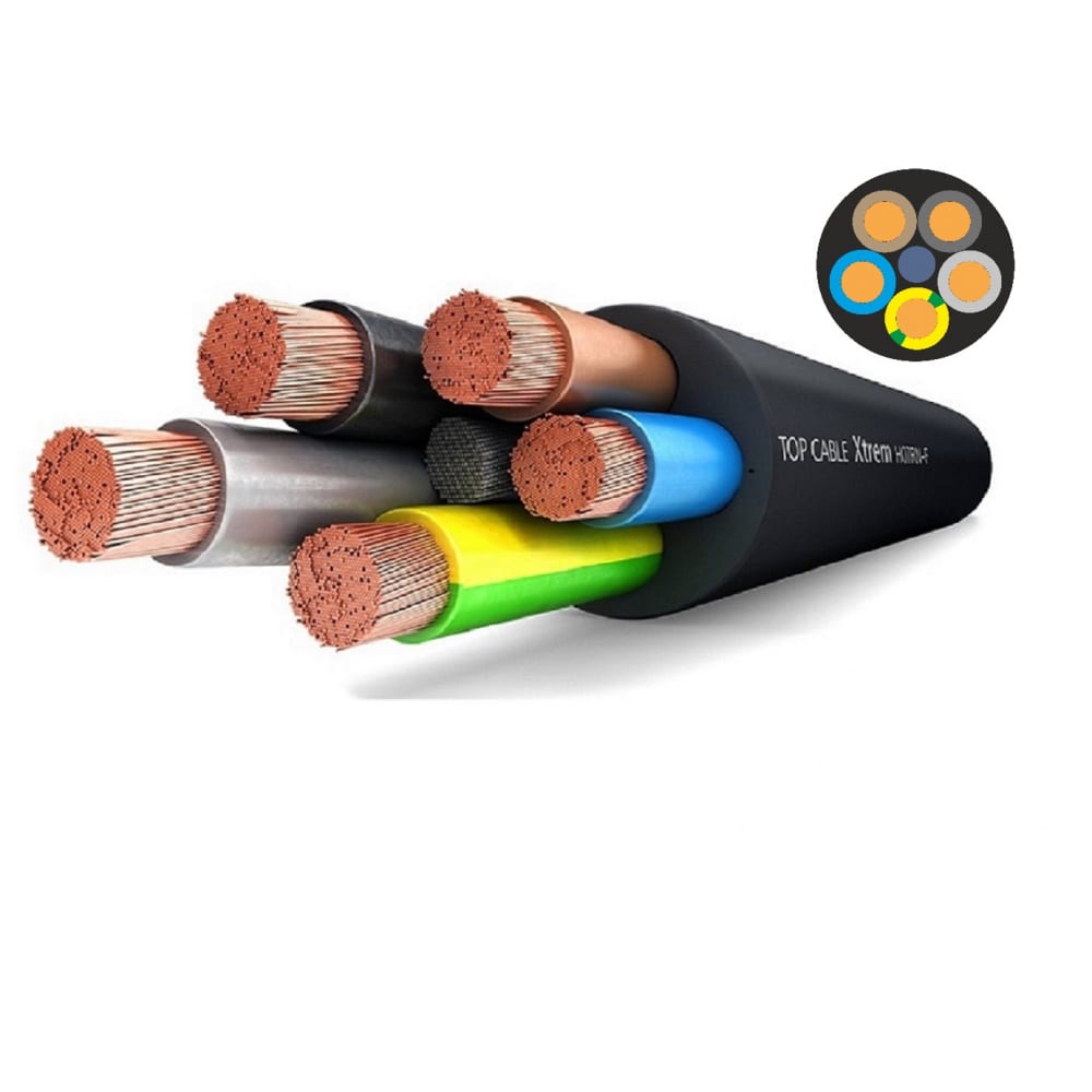 фото Силовой гибкий кабель top cable xtrem h07rn-f 5х6 20 метров 3005006r20ru