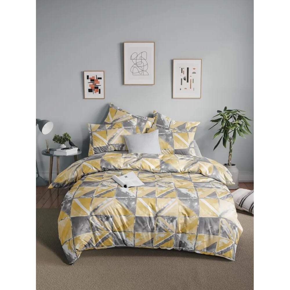 Изображение товара Комплект постельного белья Guten Morgen бязь рис 1172 Marble 1.5 спальный с наволочками 50x70 см