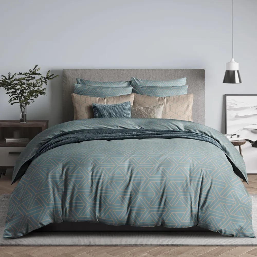 Изображение товара Комплект постельного белья Guten Morgen рис 903-1 Fusion 2 спальный Макси зеленый