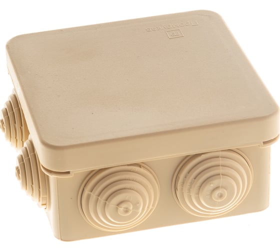 Изображение товара Распределительная коробка Промрукав 40-0210-1001 для о/п безгалогенная HF сосна 80х80х40 1 шт 40-0210-1001