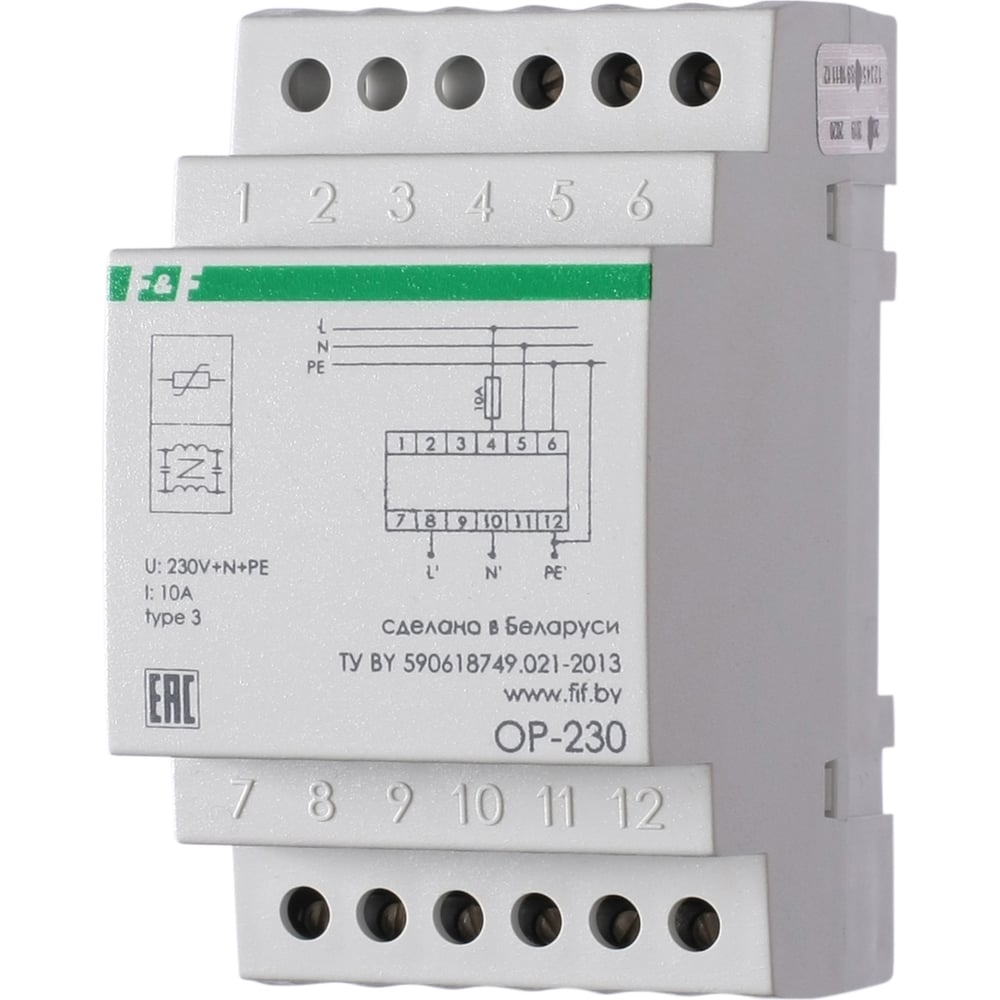 Изображение товара Фильтр сетевой помехоподавляющий Евроавтоматика F&F OP-230 220В