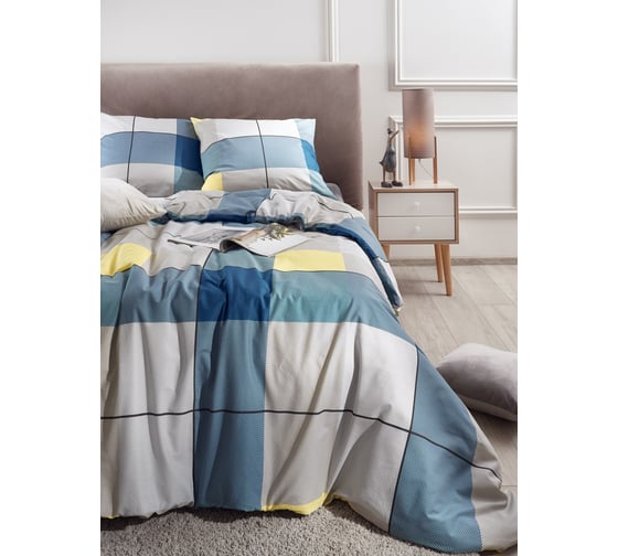 Изображение товара Комплект постельного белья Guten Morgen поплин, рис.1160, Rebel, дуэт, с наволочкой 70x70 см GMП-1160-143-240-70