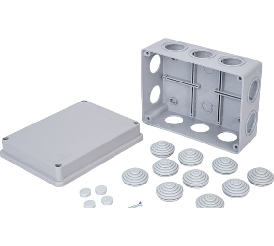 Изображение товара Распределительная коробка Промрукав для о/п безгалогенная HF атмосферостойкая 150х110х70 40-0315