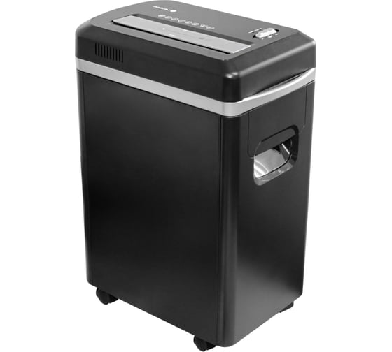 Изображение товара Уничтожитель документов ГЕЛЕОС DIN P-5, фрагмент 2х8мм, 9-10 лист70г/м2, CD/пластиковые карты/скрепки/скобы, 22 литра УМ22-5