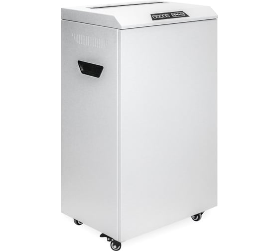 Изображение товара Уничтожитель документов ГЕЛЕОС DIN P-5, фрагмент 1,9х15мм, 21-24 лист 70г/м2, CD/пластиковые карты/скрепки/скобы, 118 литров УА118-5