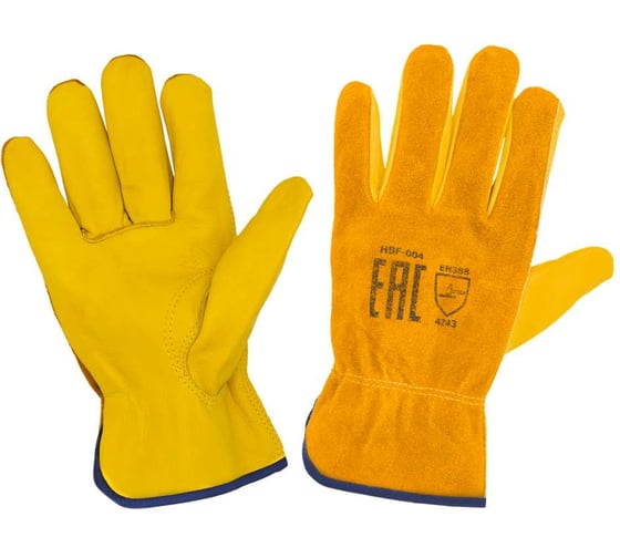 Изображение товара Перчатки кожаные комбинированные Оберон Драйвер-11 HBF-004