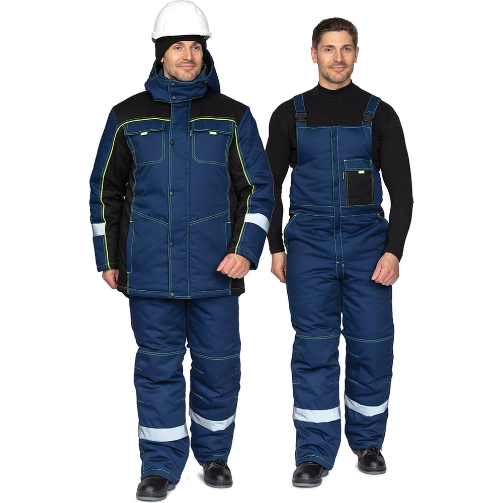 Изображение товара Мужской утепленный костюм Прабо "Бренд К" 52-54 темно-синий/черный