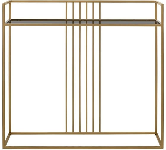 Изображение товара Консоль GreenWeen SOHO, золотой каркас, столешница тонированное стекло, 1000x350x940 мм GW-KONS-SOHO-G-G