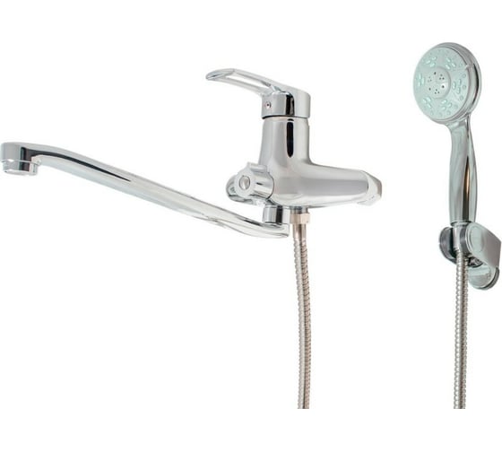 Изображение товара Смеситель для ванны stMira MIRA латунь, картридж 40 мм, S-нос, дивертор в корпусе 5018