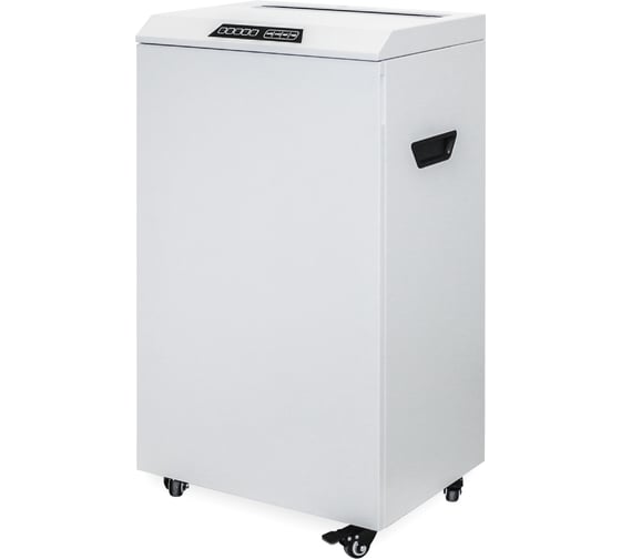 Изображение товара Уничтожитель документов ГЕЛЕОС DIN P-4, фрагмент 3,9х30мм, 30-33 лист70г/м2, CD/пл.карты/скрепки/скобы, 90 литров УО90-4