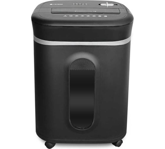 Изображение товара Уничтожитель документов ГЕЛЕОС DIN P-5, фрагмент 1,9х12мм, 13-14 лист70г/м2, CD/пл.карты/скрепки/скобы, 28 литров УМ28-5