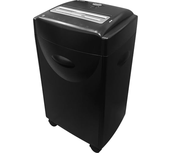 Изображение товара Уничтожитель документов ГЕЛЕОС DIN P-4, фрагмент 3,9х30мм, 18-21 лист70г/м2, CD/пл.карты/скрепки/скобы, 42 литра УМ42-4