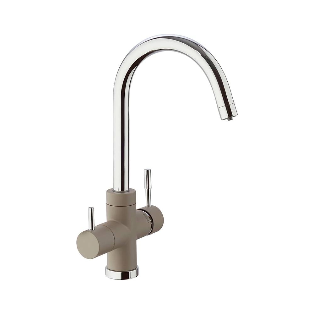 Изображение товара Планетарный смеситель для кухни Paini Cox с подключением к фильтру воды бежевый матовый