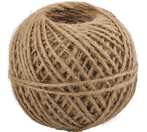 Изображение товара Джутовый шпагат FIT РОС 2-ниточный 60м 68262
