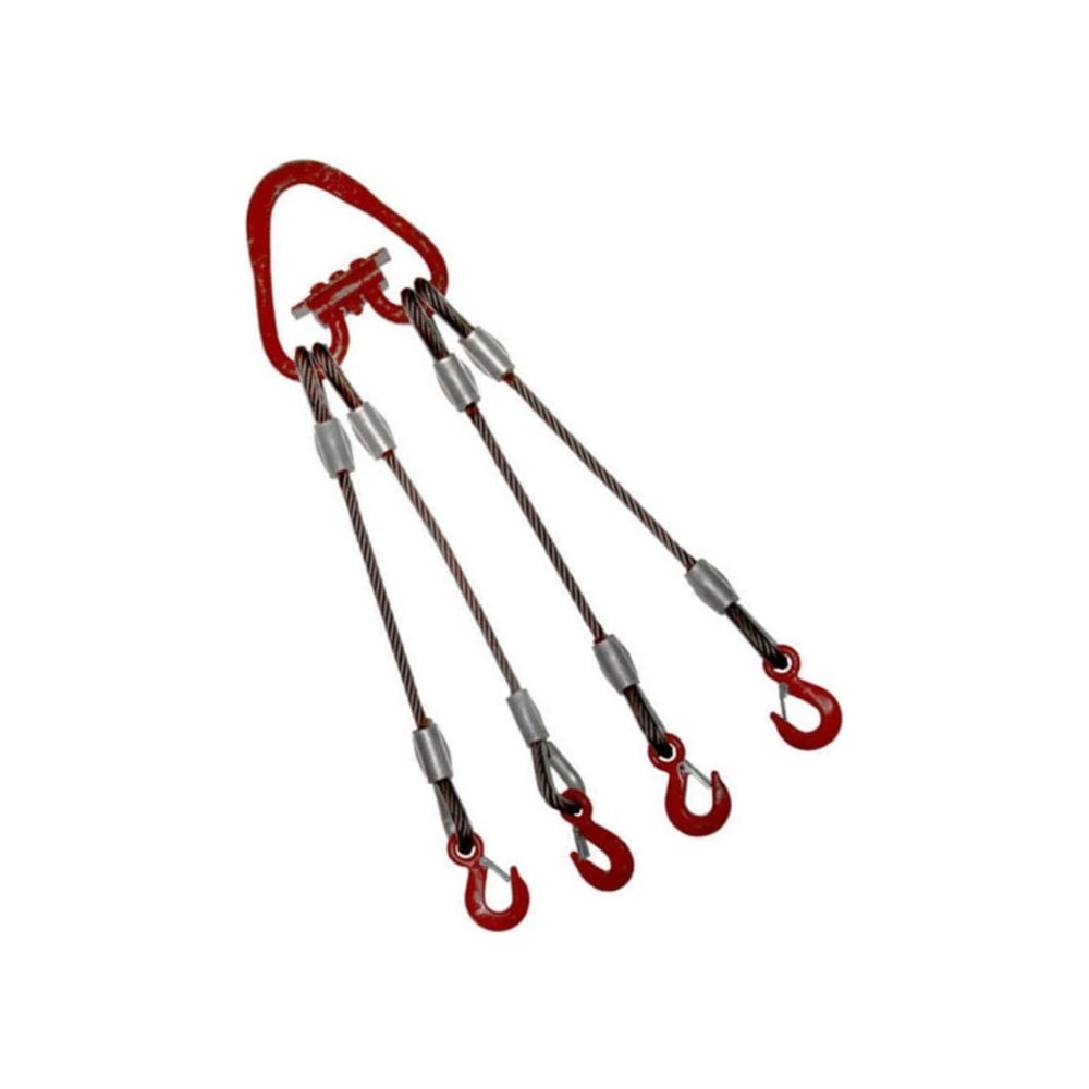 Изображение товара Строп канатный четырехветвевой GPR 4СК 12.5 т 2 м с крюками