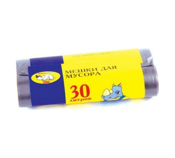 Изображение товара Мешки особопрочные (20 шт; 30 л; 8 мкм) для мусора Мультипласт Групп MPG020509/960065