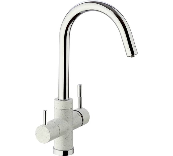 Изображение товара Смеситель для кухни Paini Cox с подключением к фильтру питьевой воды, белый матовый 23500