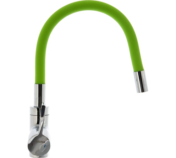 Изображение товара Смеситель для кухни stMira Mira картридж 35 мм, зеленый/хром 5098-5