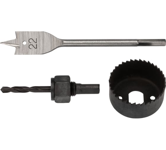 Изображение товара Сверла наборные для врезки замков FIT IT 3 шт. 22/48 мм 36350