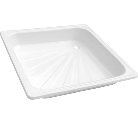 Изображение товара Поддон душевой стальной эмалированный ВИЗ ANTIKA 70x70x15 см, слив D-52мм APS-70101