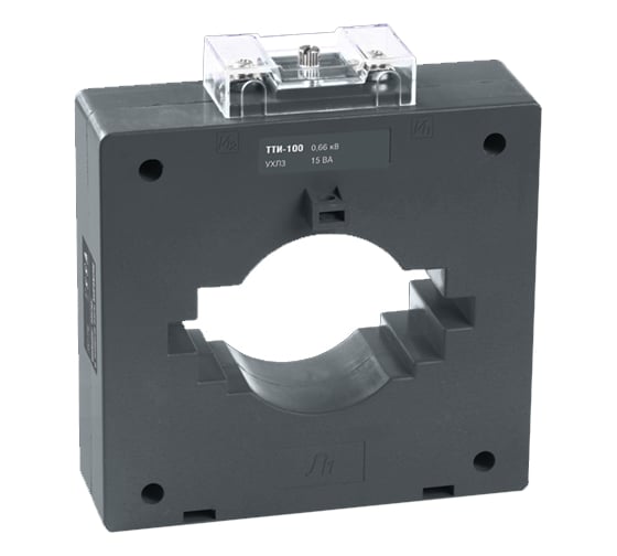 Изображение товара Трансформатор тока IEK ТТИ-100 1000/5А, 15ВА, класс 0,5S ITT60-3-15-1000