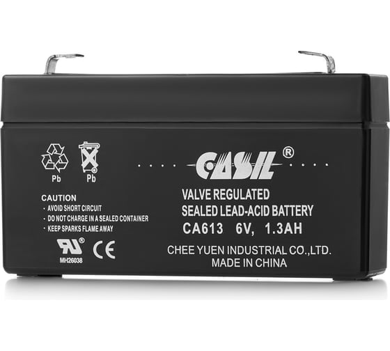 Изображение товара Аккумуляторная батарея CASIL CA613 6 В, 1.3 Ач 10601005