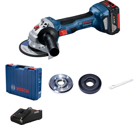 Изображение товара Аккумуляторная угловая шлифмашина Bosch GWS 180-LI + батарея + ЗУ 06019H90R1