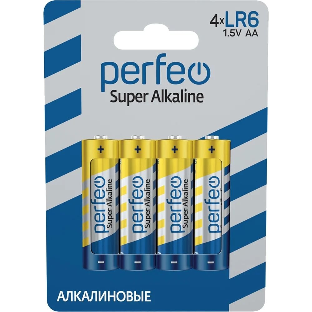 Алкалиновые батарейки Perfeo батарейки perfeo za675 6bl airozinc premium 6 штук