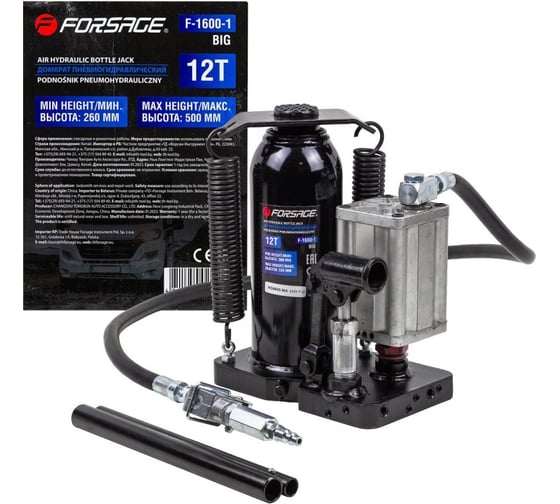 Изображение товара Пневмогидравлический домкрат Forsage 12т F-1600-1 BIG(1778)