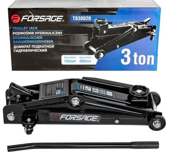Изображение товара Подкатной гидравлический домкрат Forsage 3т F-T830020(17790)