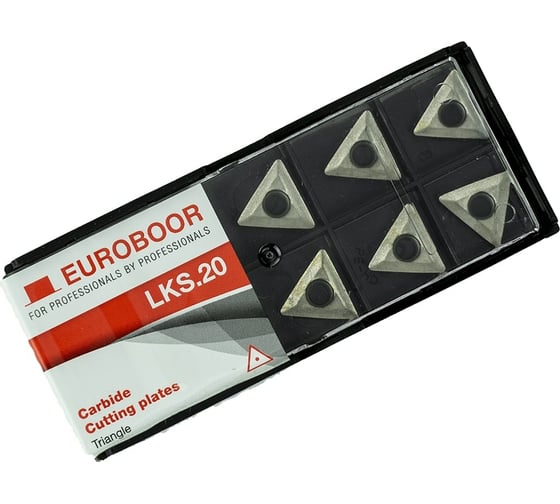 Изображение товара Комплект сменных режущих пластин для фаскоснимателя B45 10 шт. EUROBOOR LKS.20