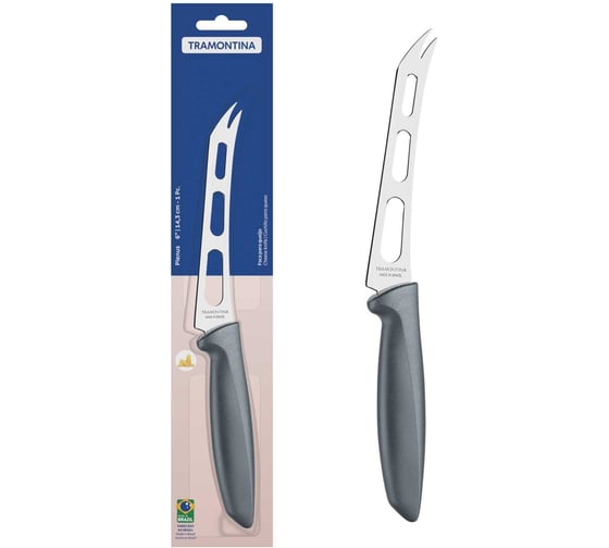 Изображение товара Нож для сыра Tramontina Plenus, серый, 15 см 23429/166-TR