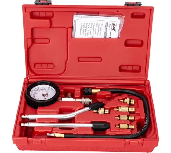 Изображение товара Компрессометр для бензиновых двигателей с набором адаптеров JTC 4077A