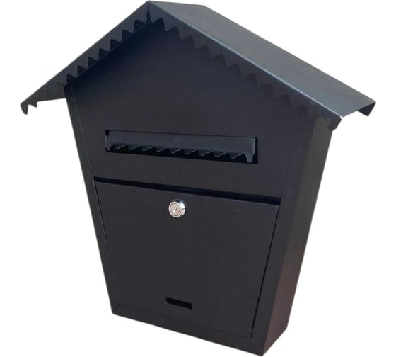 Изображение товара Почтовый ящик ООО Агростройлидер "престиж", порошковое покрытие, с китайским замком, толщина металла 0,5 мм, черный муар в коробке САД-22.56