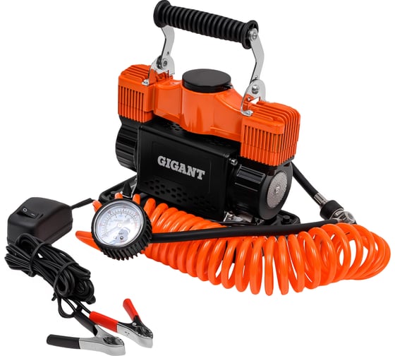 Изображение товара Автомобильный металлический двухпоршневой компрессор Gigant 12V, 85 л/мин GCA-85