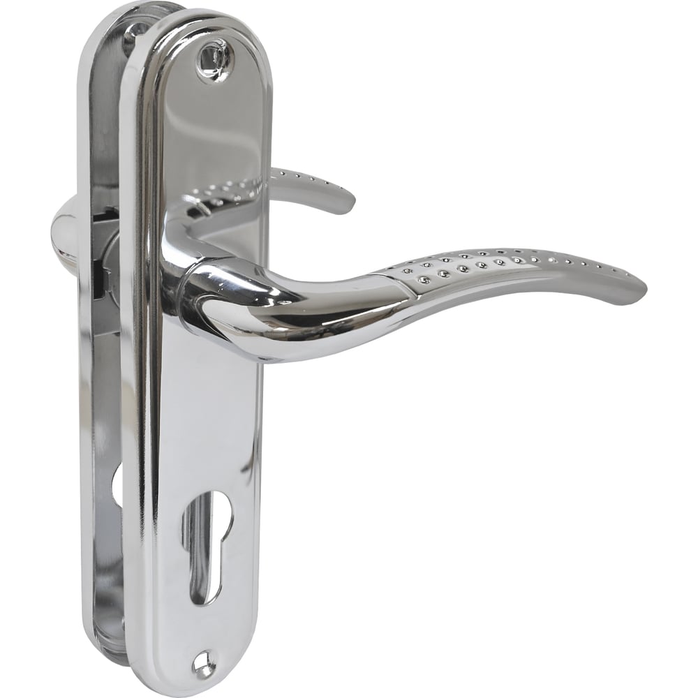 Изображение товара Комплект дверных ручек Аллюр 132-1 61,5 мм хром